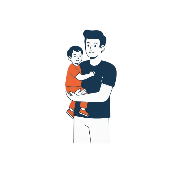 Icône Moi + enfant(s) - Adulte avec enfants - JeSwitch