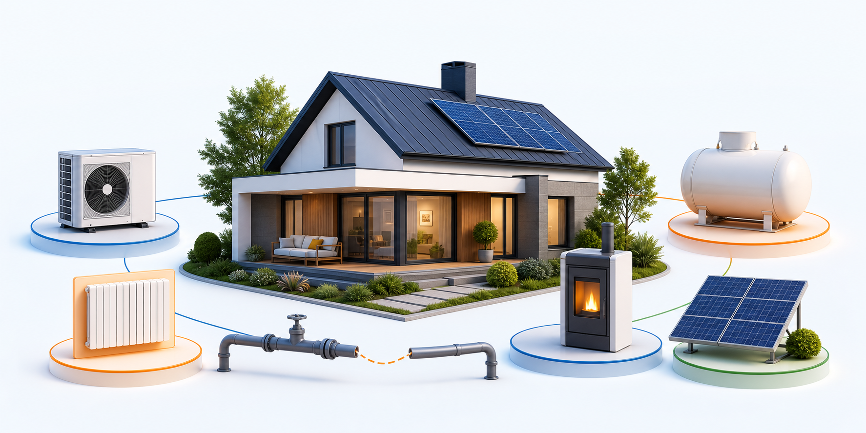Alternatives au gaz naturel : électricité, propane et bois